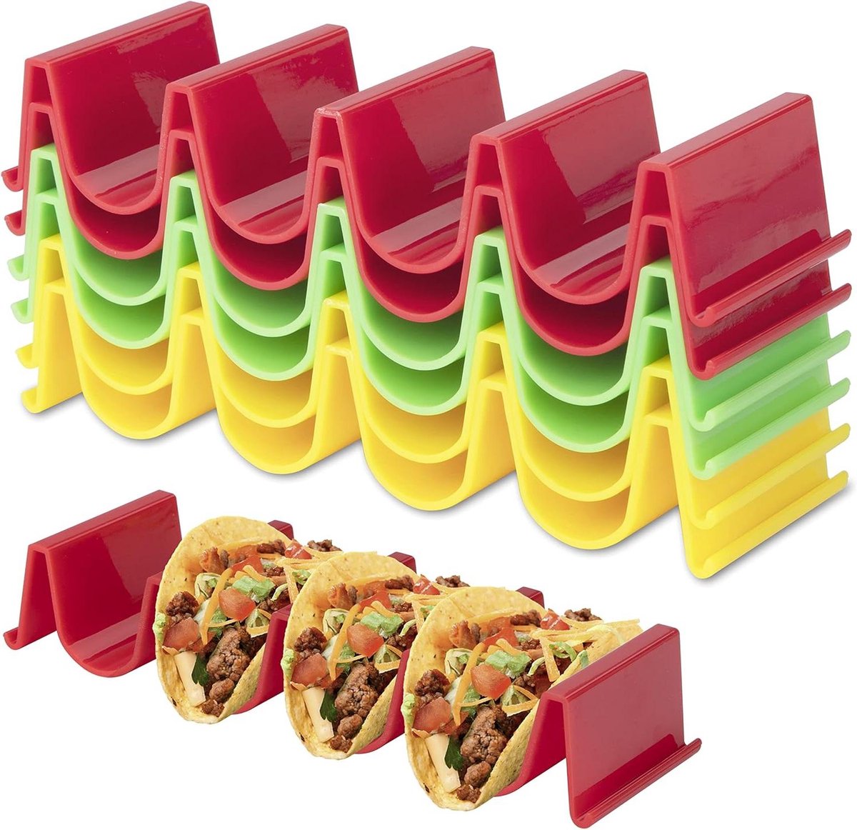 Allecto Premium Taco Houder - Voor taco's, sandwiches, restaurants en party's - Set van 6 stuks