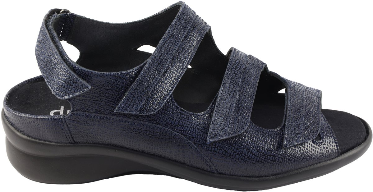 Durea 7409 K Platte sandalenDames Sandalen Blauw