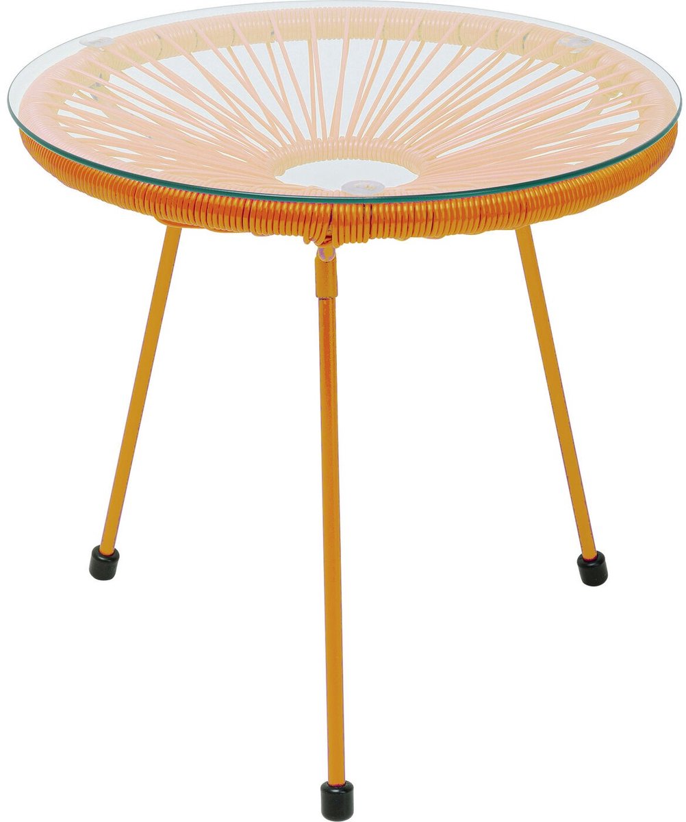 Tuin Bijzettafel Acapulco Mono oranje Kare Design