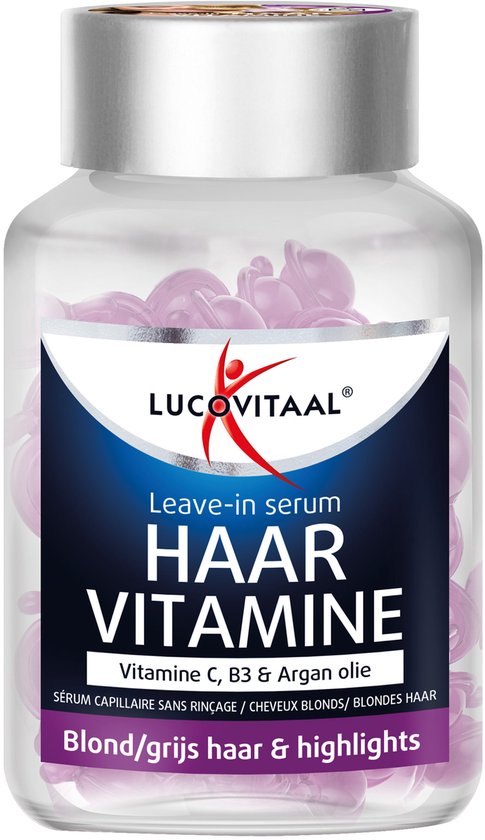 Lucovitaal Haarvitamine Leave-in Serum Blond/Grijs Haar & Highlights Capsules