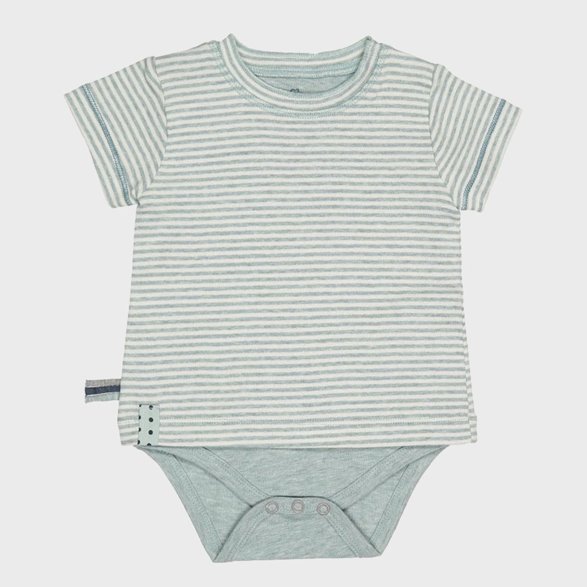 Baby T-shirt met korte mouwen OrganicEra Organic Baby S/S T-shirt body gestreept