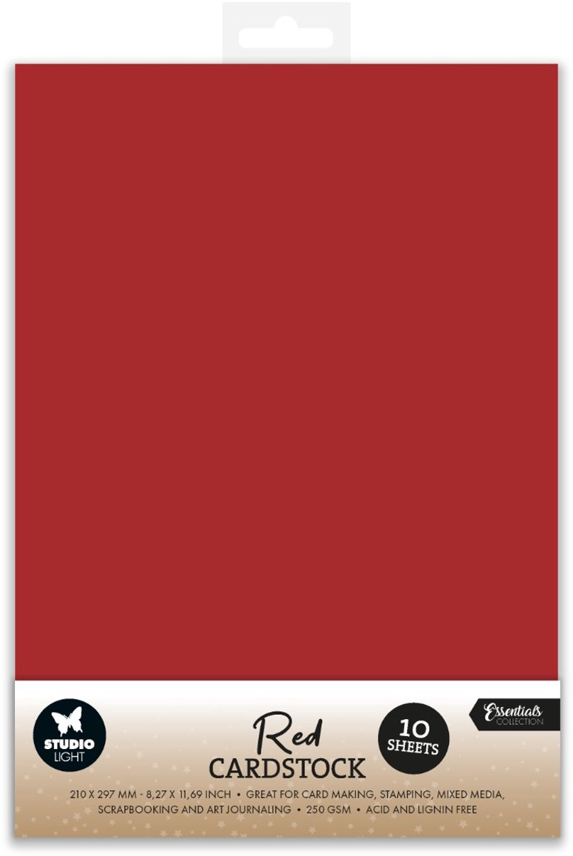 Paper set Christmas red - Essentials nr. 50