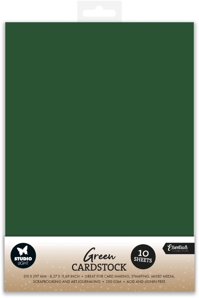 Paper set Christmas green - Essentials nr. 51