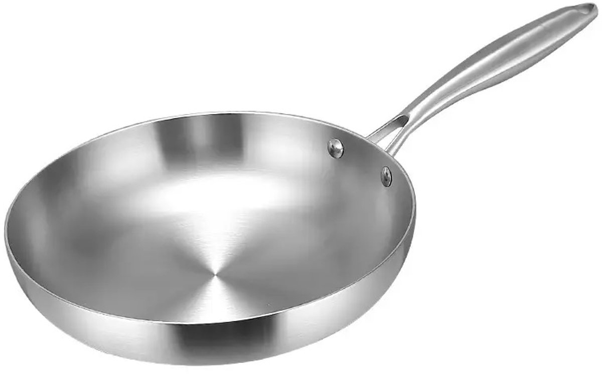 Hongli Classic RVS Koekenpan - Ø 24cm – Koekenpan geschikt voor alle warmtebronnen!