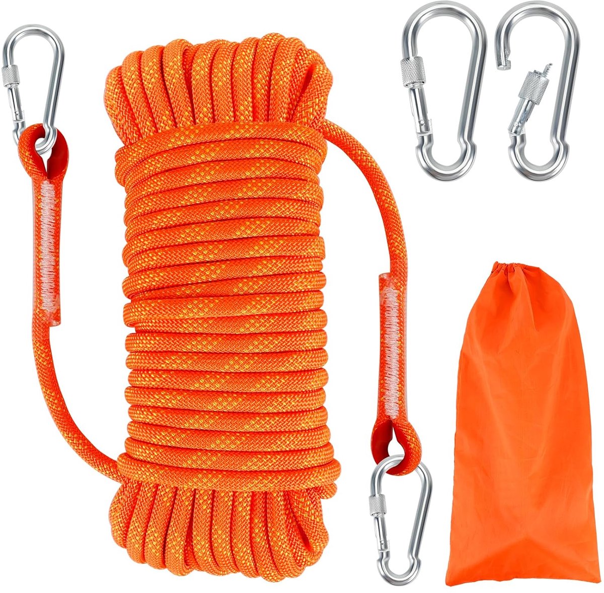 TRANKIELO® - Professioneel Klimtouw voor Buiten - 10 Meter Lengte - Zwaar Touw voor Bergbeklimmen en Outdoor Activiteiten