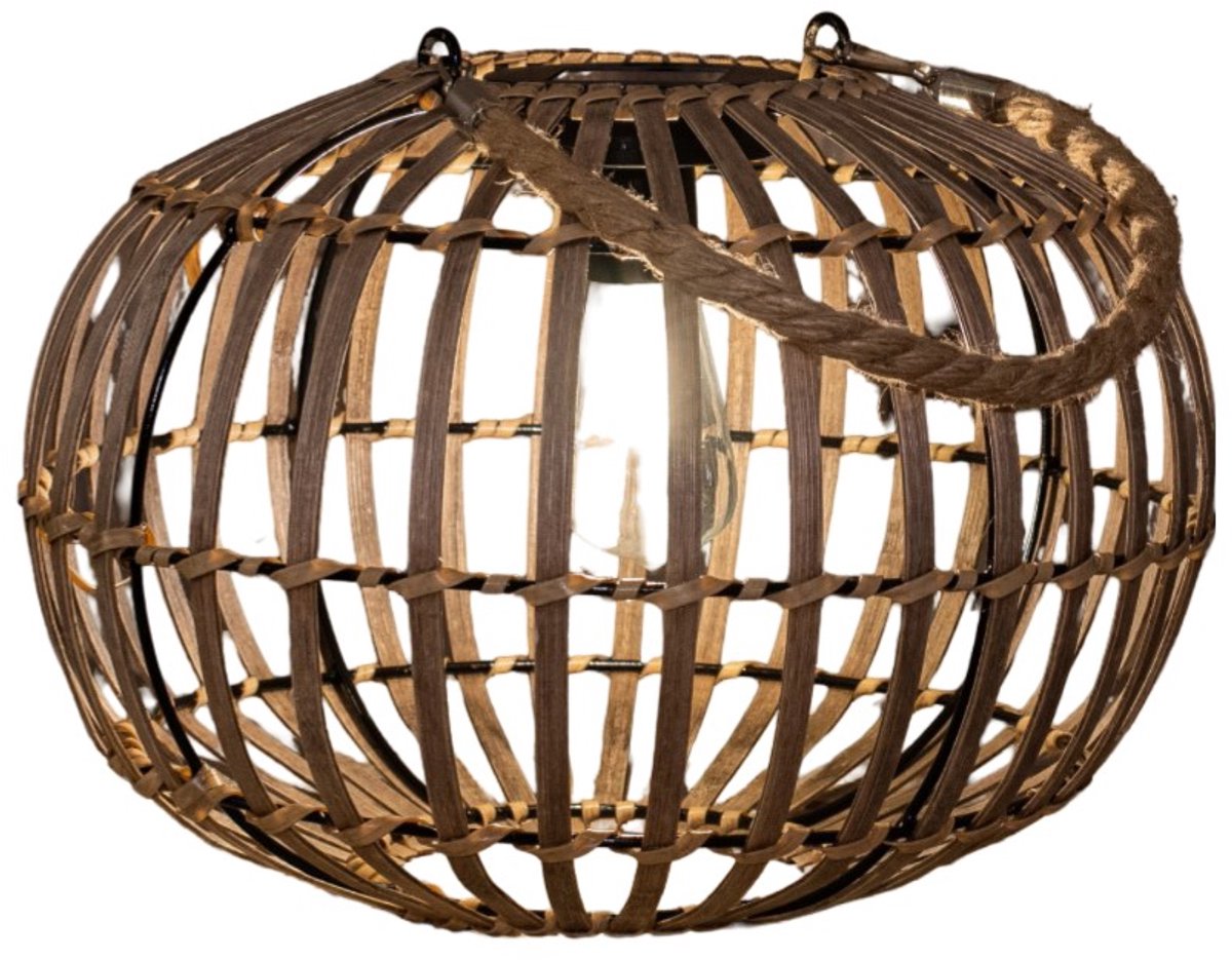 Annas collection - Solar Lantaarn Bamboe 32 x 23 cm