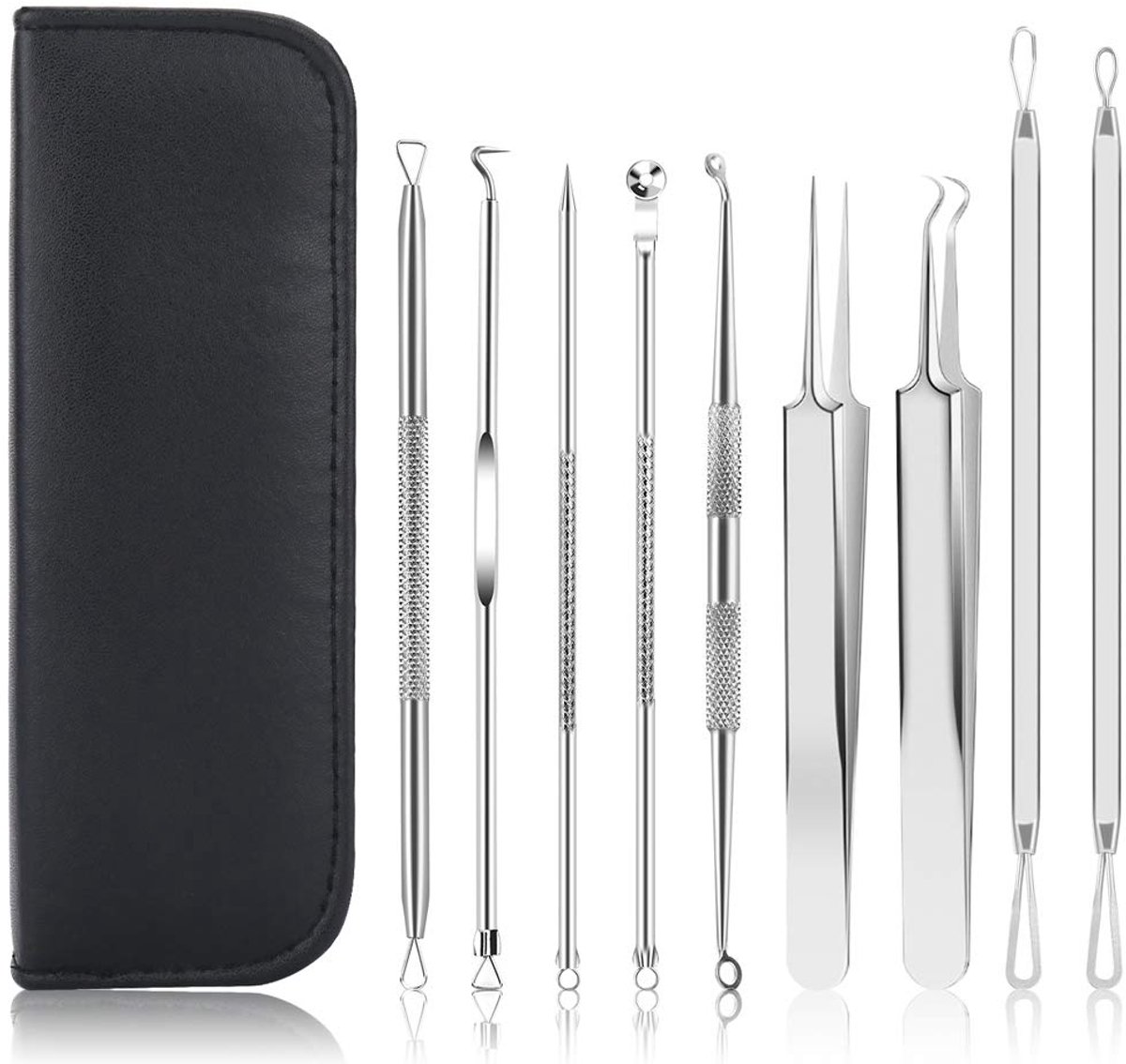 Blackhead Remover Kit met 10 delen Roestvrij staal