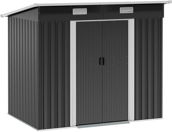 Abri à vélos - Abri à vélos - Stockage - Abri de jardin - Maison - Couvert - Vélo - Zwart - Scooter - Vélo