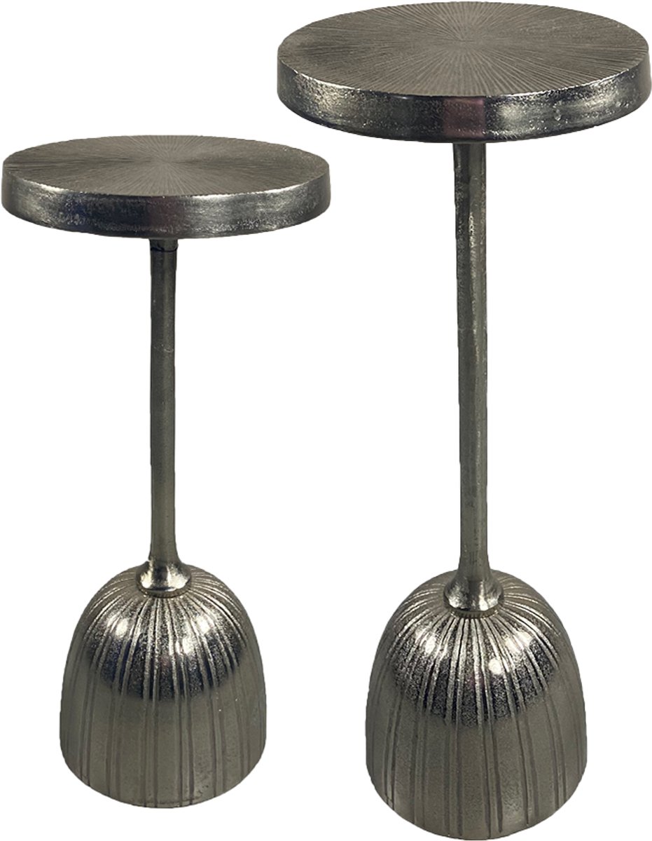 Oist Design Vita set van 2 Side Tables - Aluminium Champagne