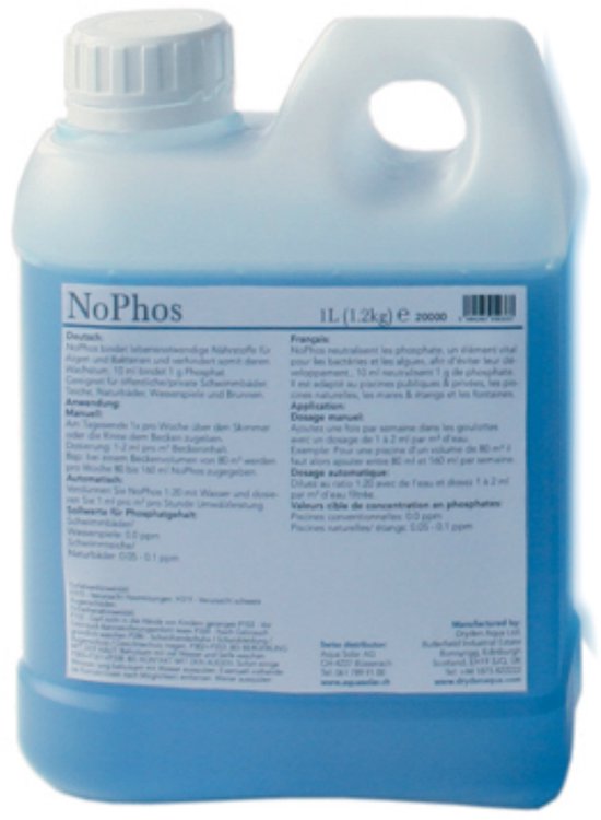 BAYROL NOPHOS Liquide - 1L | Éliine Les Phosphates 10 Tests HPS