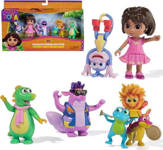 Spin Master Dora the Explorer speelgoedfiguren 5-pack multicolor.