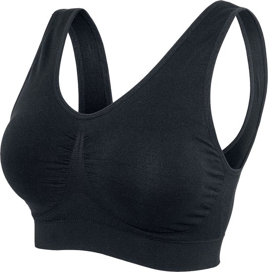Soutien-gorge de Sports rembourré Urban Classics BH noir XXL