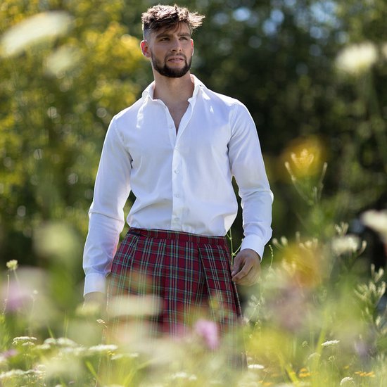 Banned Alternative Kilt Fear Is Over - Jupe Mi-Longue Rouge Homme Streetwear