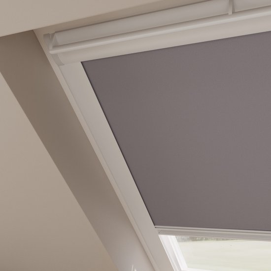 Skylight Roller Store Trend Blackout Light Grey pour Velux: S06 / 4/606
