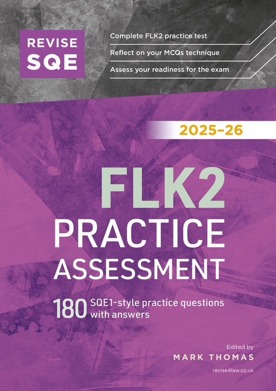 Revise SQE FLK2 Practice Assessment 2025/26 - cover