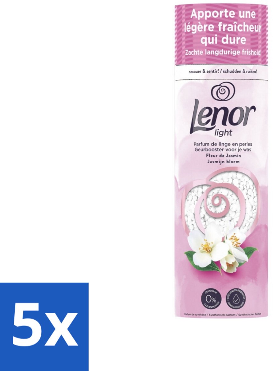 Lenor Light - Geurbooster - Jasmijn - Non-Stop Frisheid - 19 Wasbeurten - Bulkverpakking - 5 stuks