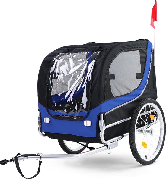 Hondenfietskar Fietskar Hond Mand Hondenkar Opvouwbaar Blauw/Zwart Tot 40 KG van SAMAX — afbeelding 4