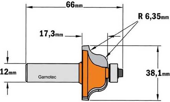 CMT Frezen HW Profiel- en Contraprofielfreesset D=41.2 L=87 S=12 Z2 | 900.624.11