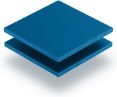 Plexiglas plaat 8 mm dik - 80 x 80 cm - Letterplaat Verkeersblauw