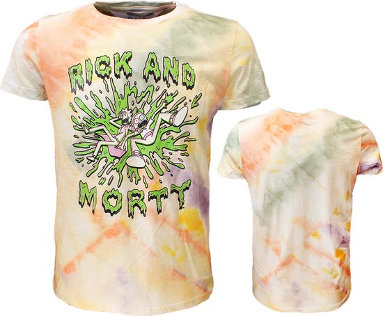 T-shirt Rick et Morty Slime Splatter Dye - Merchandise officielle
