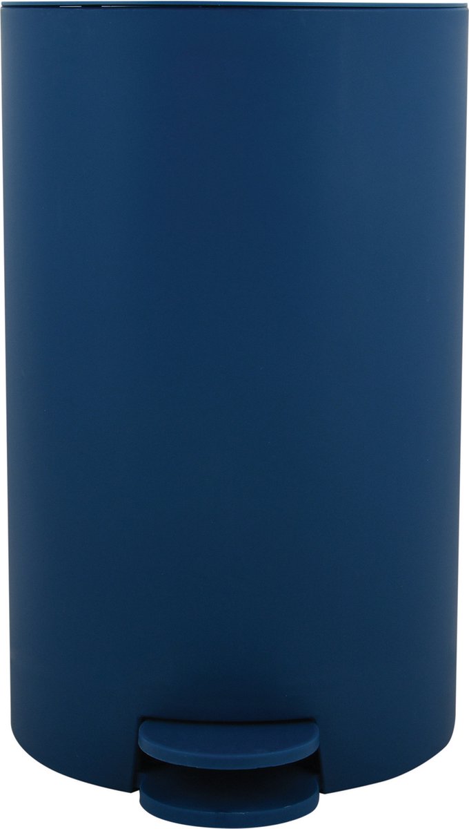 Goedkoopste MSV Pedaalemmer - kunststof - marine blauw - 3L - klein model - 15 x 27 cm - Badkamer/toilet