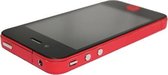 GadgetBay Decor Color Edge iPhone 4 4s Bumper stickers Skin - Rood