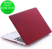 Lunso - cover hoes - MacBook Pro 13 inch (2016-2019) - Sand bordeaux rood