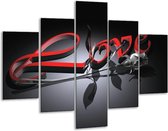 Conception de peinture sur verre | Rouge, gris, noir | 100x70cm 5Liège | Tirage photo sur verre |  F004335