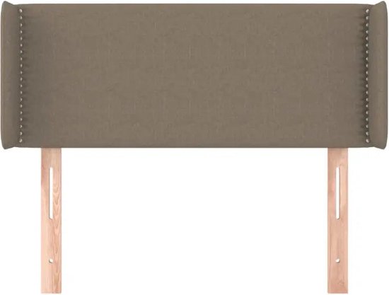 vidaXL-Hoofdbord-met-randen-93x16x78/88-cm-stof-taupe