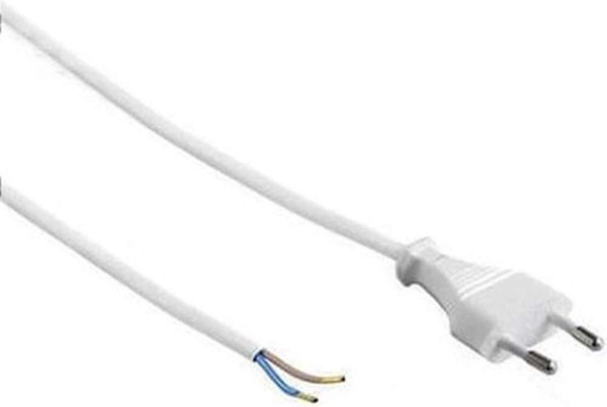 VB Extend - Euro aansluitsnoer 2x0.75 - 5 meter - Wit