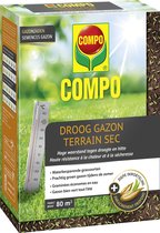 COMPO Gazonzaad Droog Gazon - voor droge en zonnige gazons - veilige en snelle kieming - met coating - doos 2 kg (80 m²)