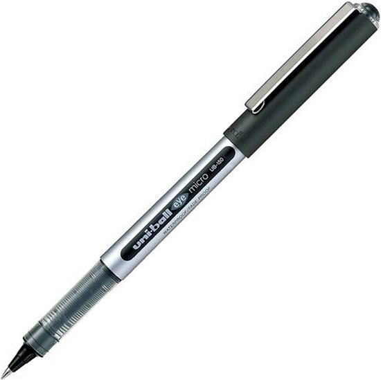 Rollerpen Uni-ball Eye micro 150N zwart – 12 stuks