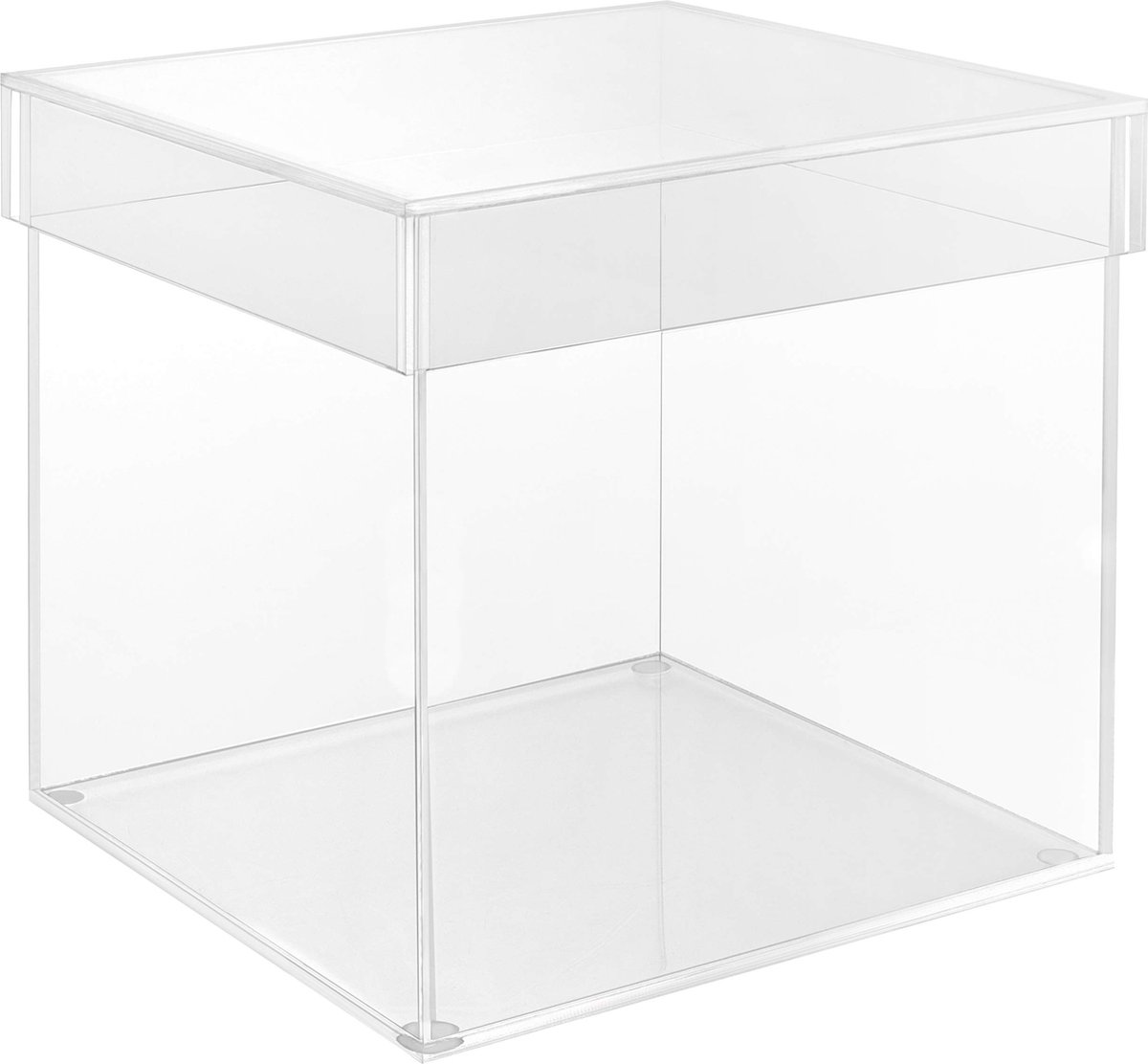 Vitrine Acrylique Transparente Boîte De Comptoir Cube Organisateur