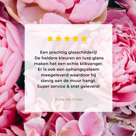 MuchoWow® Peinture sur Verre - Fleurs - Rose - Roses - 90x60 cm - Peintures sur Verre Peintures - Photo sur Glas