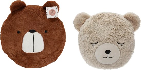 Ensemble d'oreillers de couverture de pour animaux en peluche Ensemble  d'oreillers de luminaire coussin Petit ours