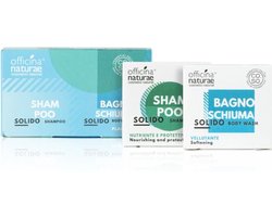 CO.SO Mini Set van 2 stuks - Shampoo en Body Bar - Bio Voedend en beschermend Shampoobar en Verzachtend Body wash - Ideaal voor op reis of als cadeau - Officina Naturae