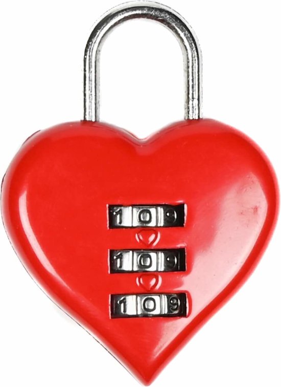 Serrure d'amour - Serrure d'amour - Serrure d'amour - Serrure à combinaison AMOUR - Serrure d'amour érotique En forme de coeur -