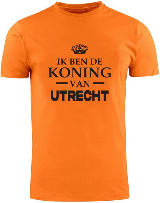 Ik ben de koning van Utrecht Oranje T-shirt | koningsdag | nederland | holland