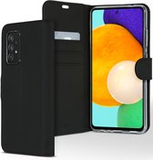 Accezz Hoesje Geschikt voor Samsung Galaxy A52 (4G) / A52s / A52 (5G) Hoesje Met Pasjeshouder - Accezz Wallet Softcase Bookcase - Zwart