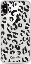 Casetastic Softcover Apple iPhone X - Leopard Print Black