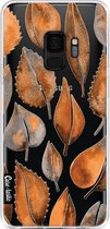 Casetastic Samsung Galaxy S9 Hoesje - Softcover Hoesje met Design - Cascading Leaves Print