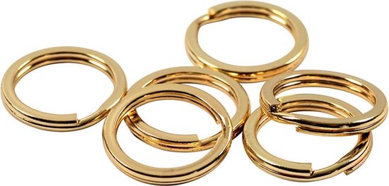 10 stks / 25mm 28mm 30mm sleutelring split ring sleutel maken sleutelhangers (Color : Gun clack, Size : 28mm