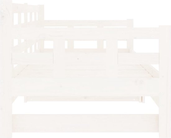 Lit canapé enfant FALONE 80x200 cm pin blanc