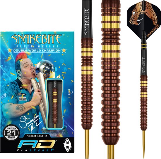 Red Dragon Peter Wright Copper Fusion 90% - Dartpijlen van Red Dragon — afbeelding 2