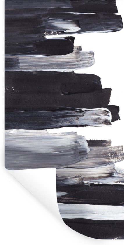 Stickers muraux - Film autocollant - Peinture - Zwart - Design - 20x40 cm - Film adhésif - Stickers muraux Chambre d'enfant - Papier peint autocollant