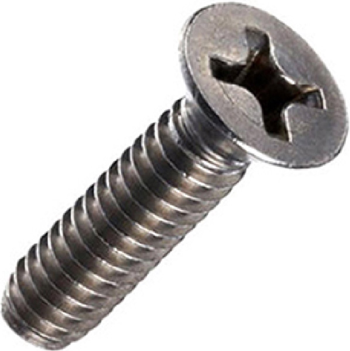 Vis Cruciformes Phillips Tête Plate M2.5x6mm - Acier Inoxydable 316 - Lot De 60 Pièces - Neuf