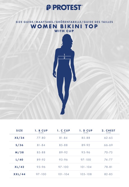 Protest Mixlusca haut de tankini femme - taille xs34c