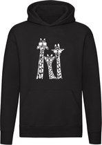 Giraffe Hoodie - dieren - bril - hip - grappig - unisex - trui - sweater - capuchon