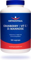 Orthovitaal - Cranberry/Vit C/D-Mannose - 180 vegicaps - Overig - vegan - voedingssupplement
