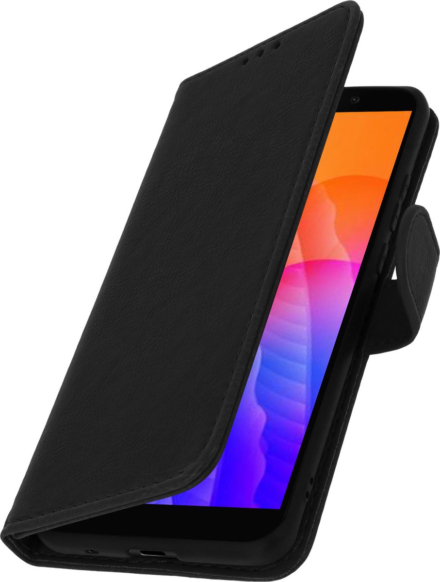 Geschikt voor Huawei Y5p Bookcover Video Support Functie zwart